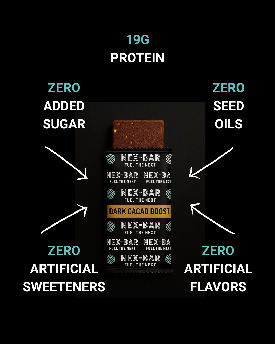 Dark Cacao Boost Protein Bars - 24 Pack